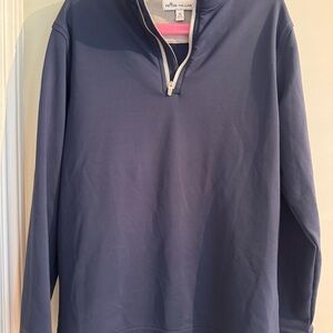 Peter Millar boys Navy Quarter-Zip Pullover size medium